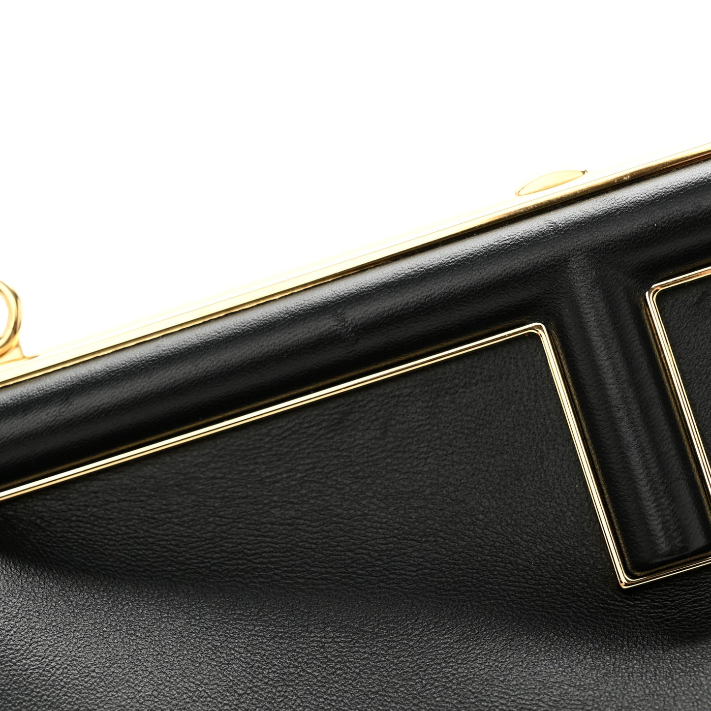 Shiny Nappa Small Fendi First Black