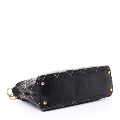 Chanel Calfskin Wild Stitch Hobo Black 3 of 5