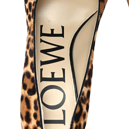 Loewe Calf Hair Leopard Print Calle Pumps 36 8 of 10