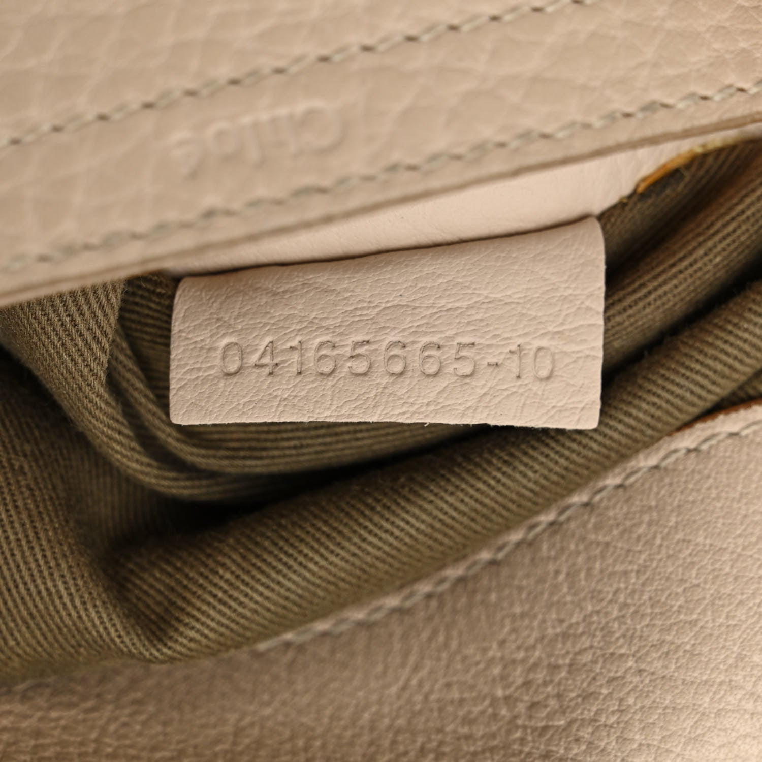 Chloe Grained Calfskin Medium Marcie Saddle Bag Beige 7 of 19