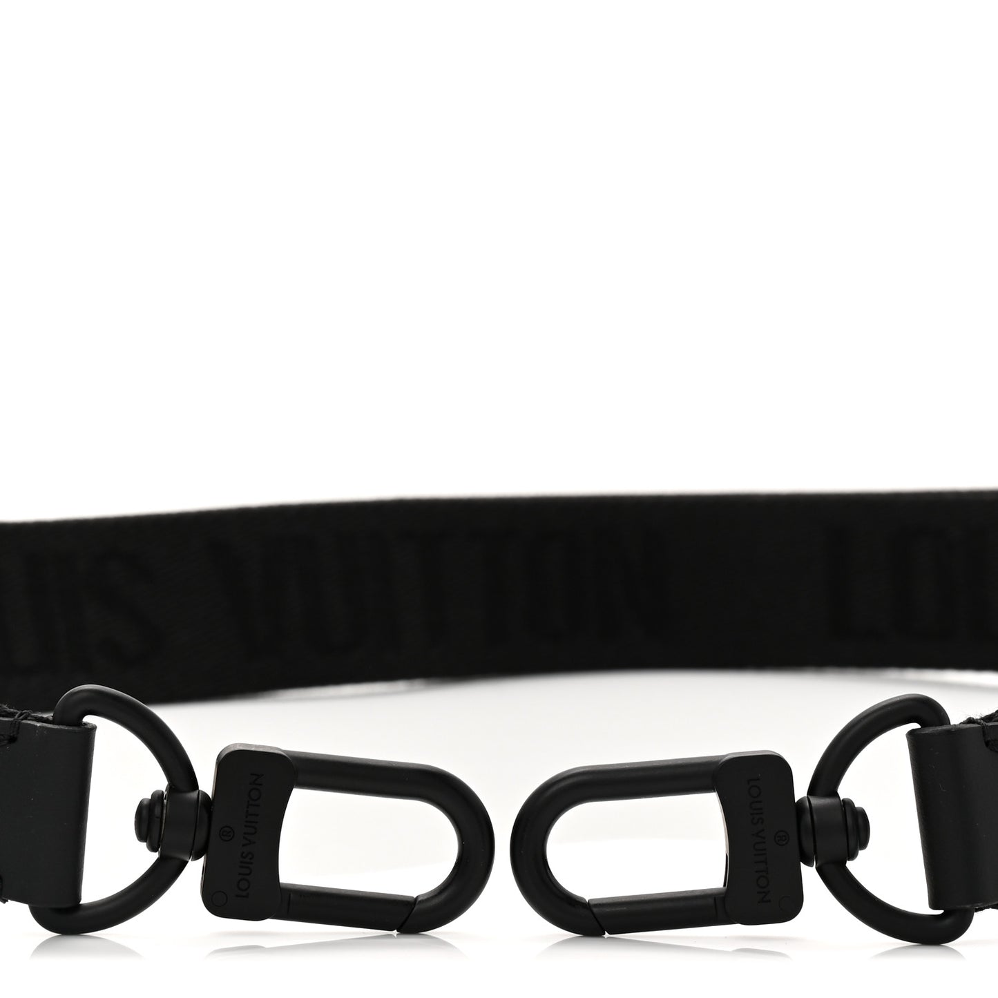 Jacquard Canvas Keepall Bandouliere Adjustable Shoulder Strap Black