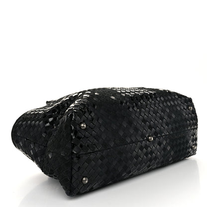 Bottega Veneta Intrecciato Rugiada Vintaga Medium Shopper Black 4 of 13