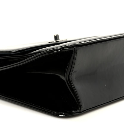 Chanel Glazed Calfskin Single Flap Black 10 of 11