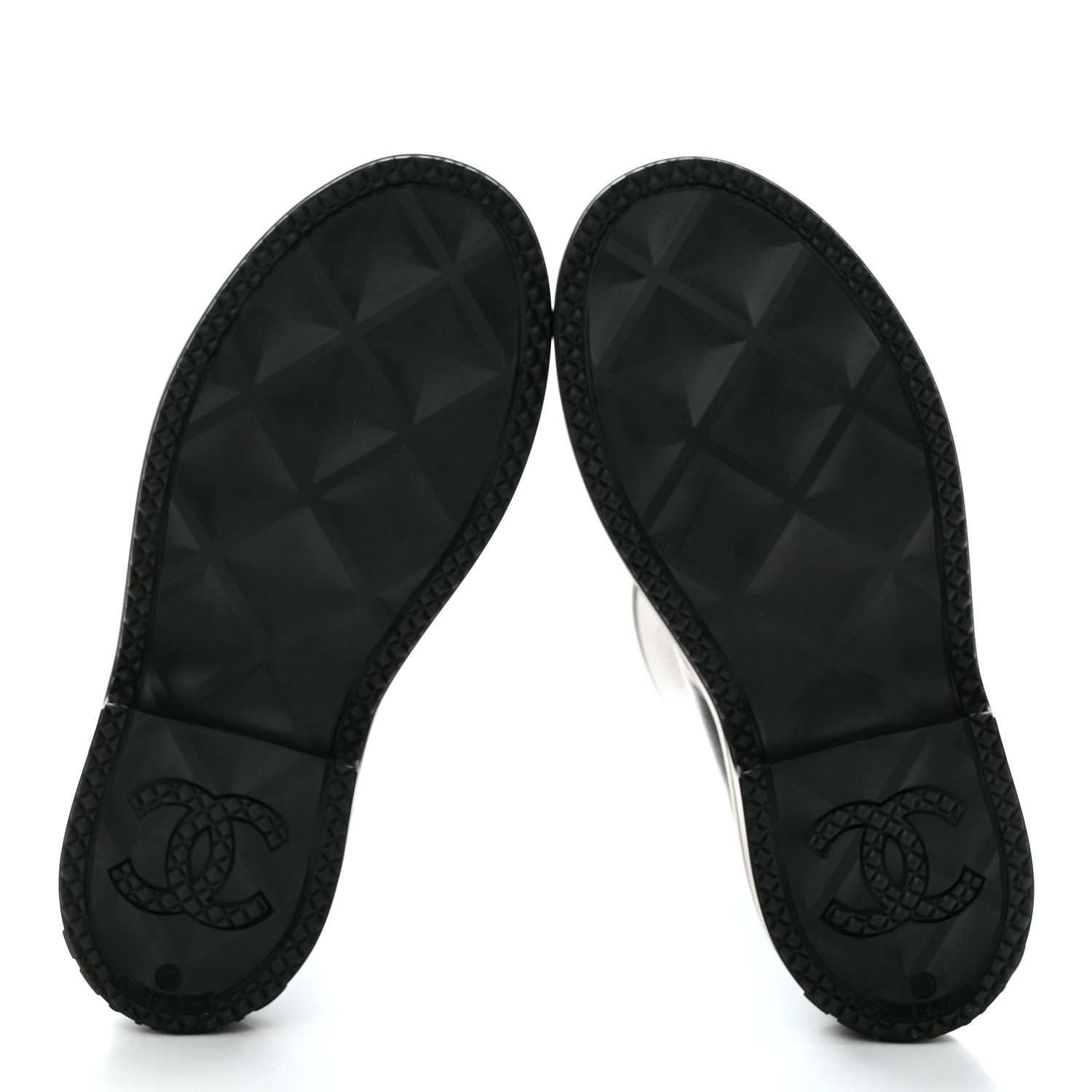 Chanel Caoutchouk CC High Boots 40 Black 5 of 9