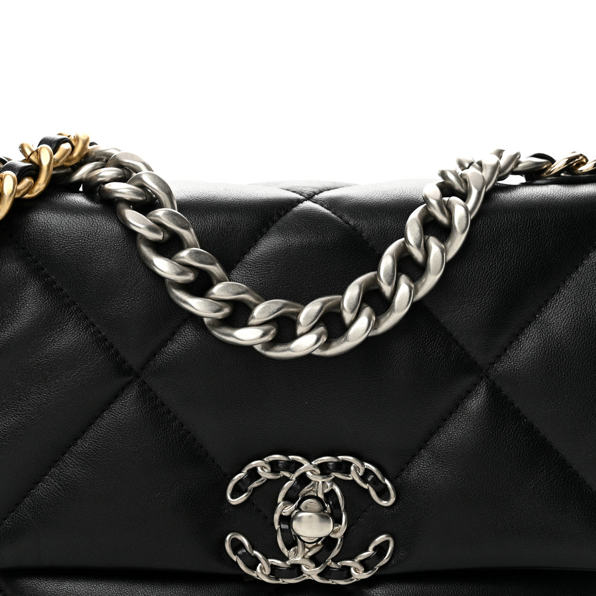 Chanel Lambskin Quilted Medium Chanel 19 Flap Black 8 of 13