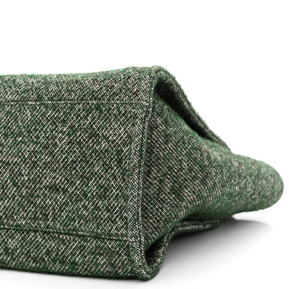 Chanel Mixed Fibers Calfskin Medium Deauville Tote Green 9 of 9