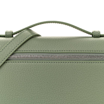 Loro Piana Grained Calfskin L19 Extra Pocket Pouch Sage Brush Leaves 8 of 10