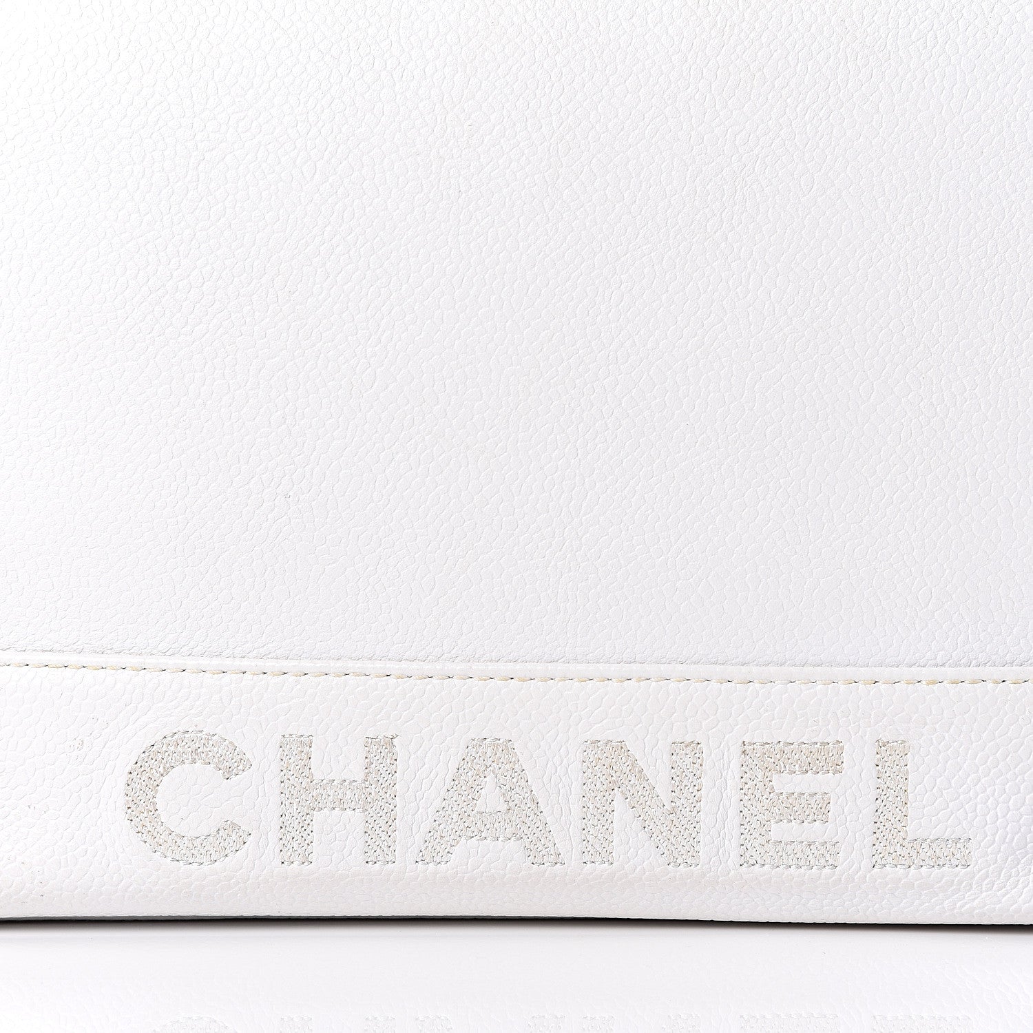 Chanel Caviar Flap Shoulder Bag White 12 of 13