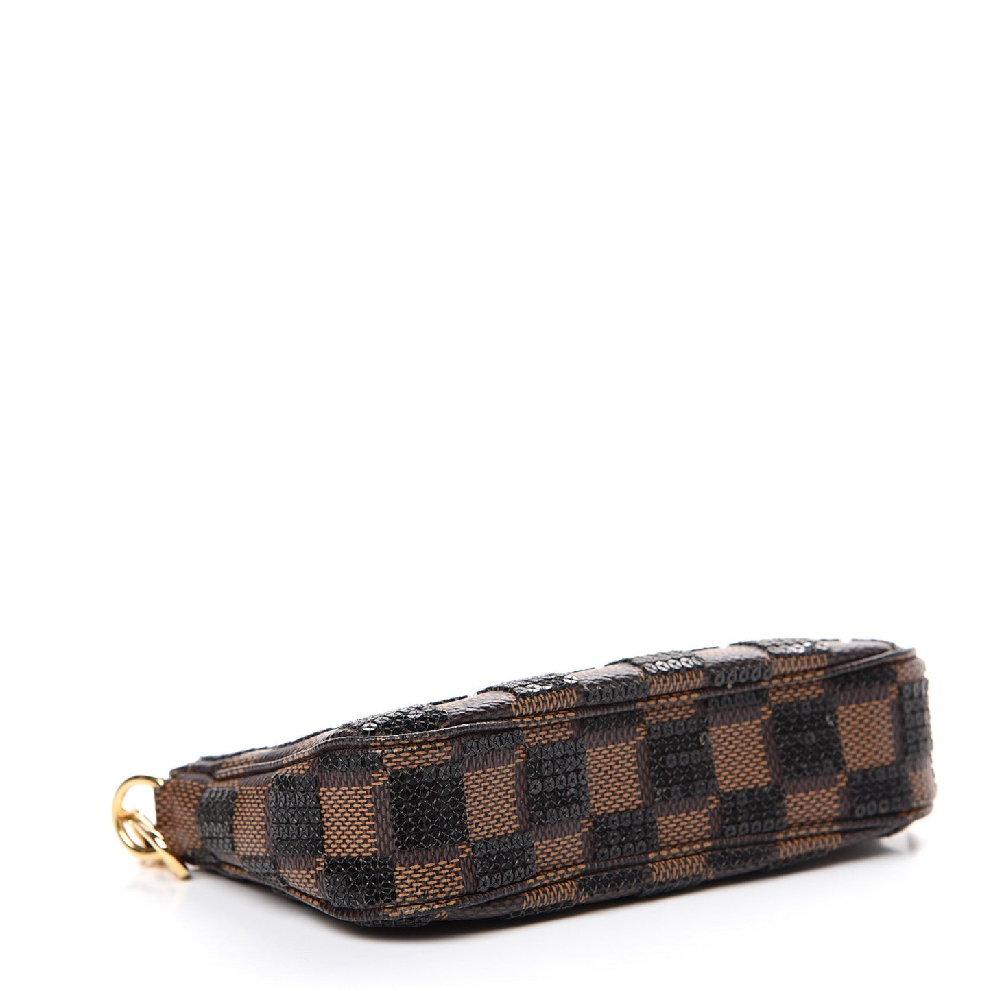 Damier Paillettes Mini Pochette Accessories Black