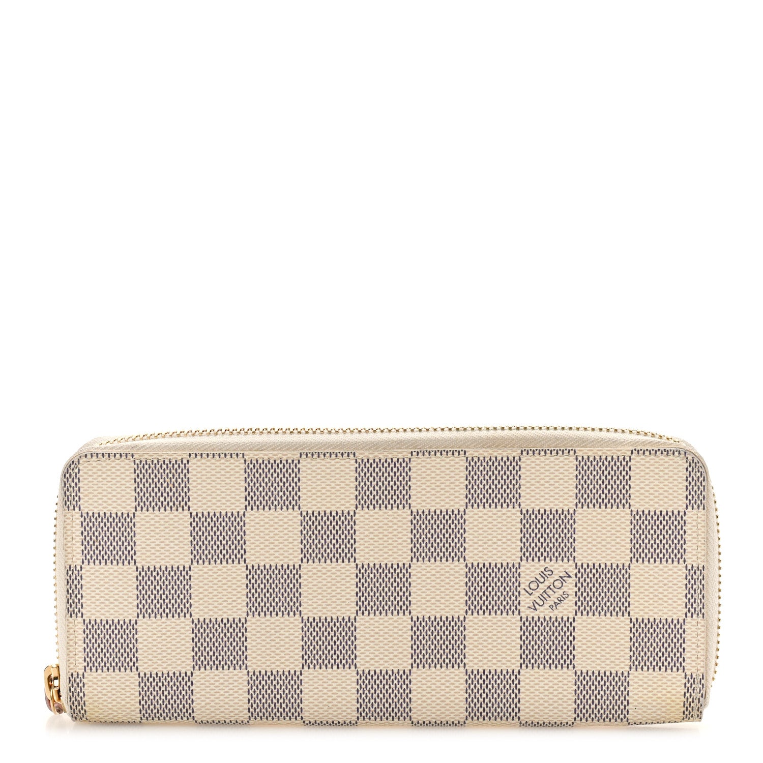 Louis Vuitton Damier Azur Clemence Wallet Rose Ballerine 1 of 8