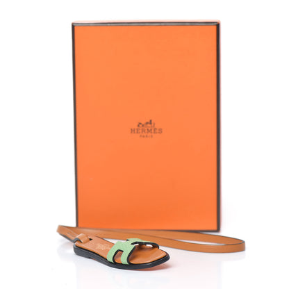 Hermes Epsom Butler Calfskin Hunter Oran Nano Bag Charm Vert Criquet Sable 3 of 3