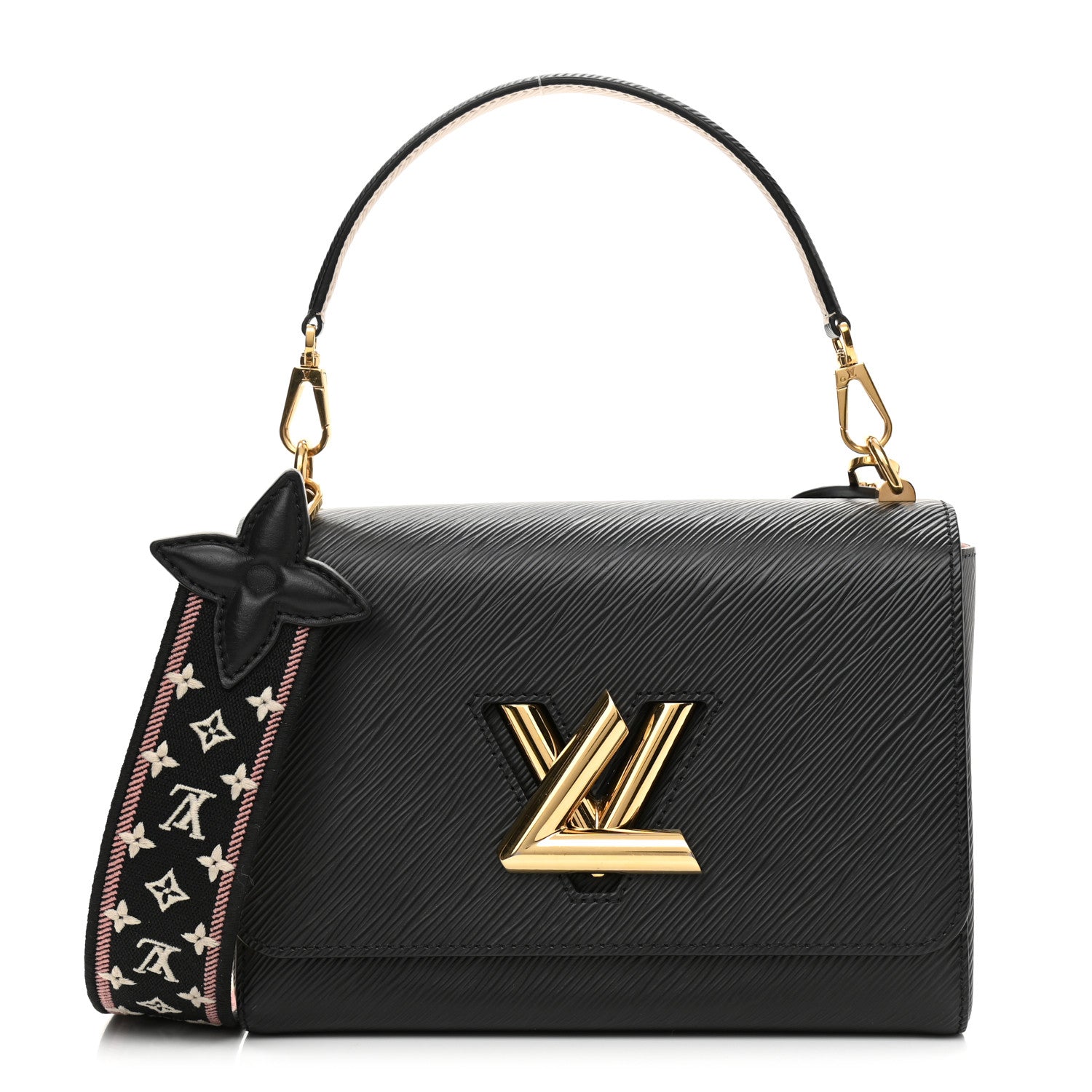 Louis Vuitton Epi Monogram Flower Twist MM Black 1 of 11