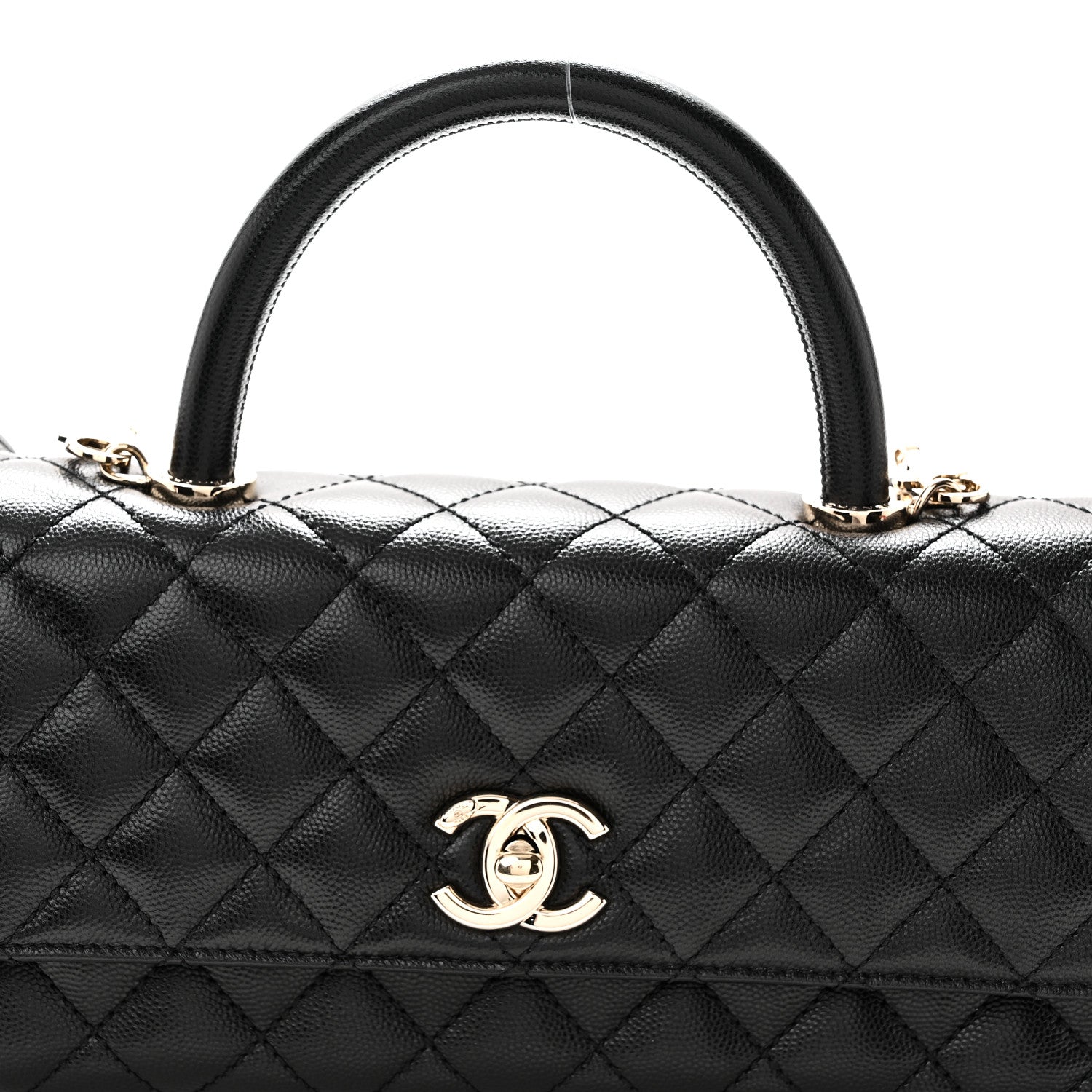 Chanel Caviar Quilted Maxi East West Coco Handle Flap Black 8 of 11