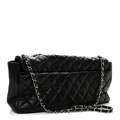 Chanel Lambskin Quilted Jumbo Coco Rain Flap Black 3 of 12