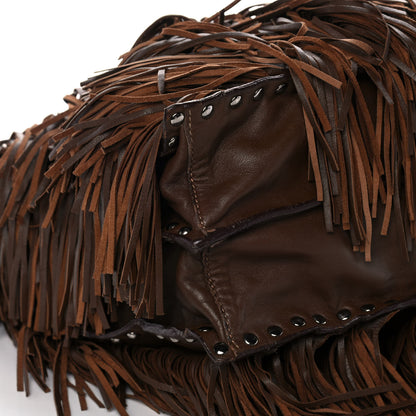 Prada Nappa Fringe Shopping Tote Noce 9 of 12
