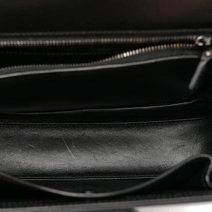 Gucci Boarded Dyana Lux Calfskin Web Monochrome Medium Bamboo 1947 Top Handle Bag Black 5 of 12