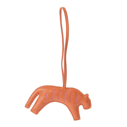 Hermes Milo Lambskin Rooroo Bag Charm Feu Rose Azalea 1 of 2