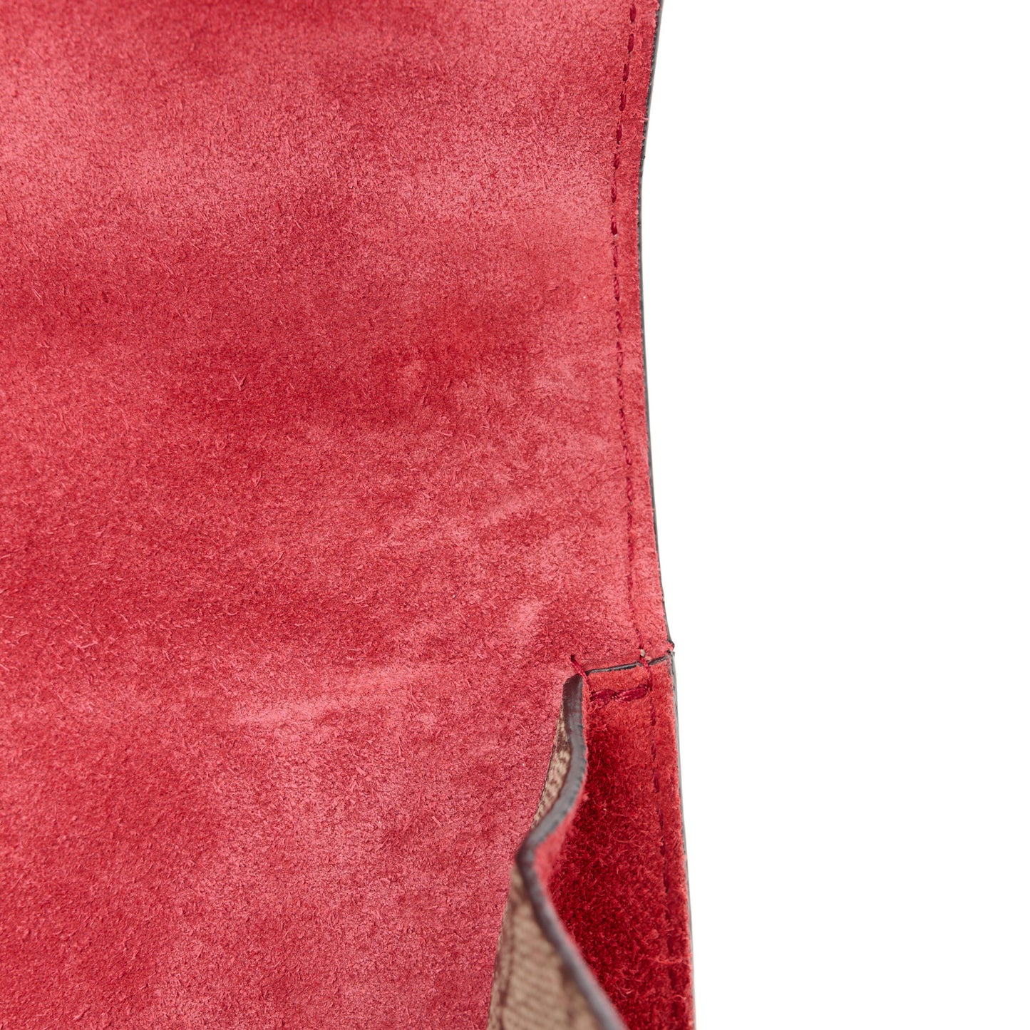GG Supreme Monogram Mini Dionysus Shoulder Bag Hibiscus Red