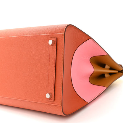 Hermes Epsom Sunrise Birkin Sellier 35 Lime Sesame Rose Confetti Terre Battue 10 of 11