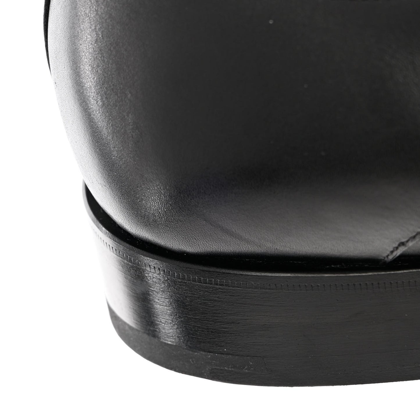 Calfskin Mens Buckle Loafers 42 Black