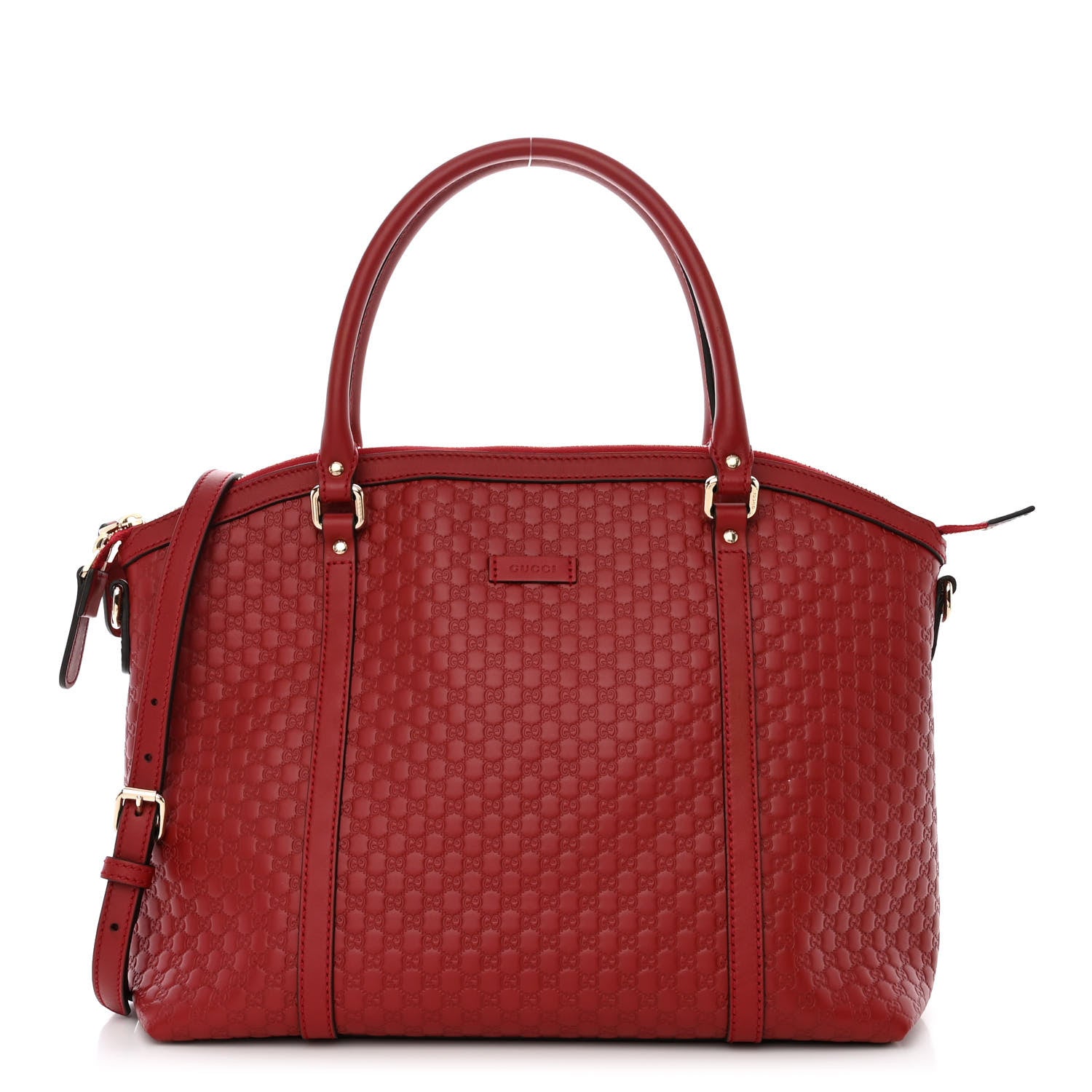 Gucci Soft Microguccissima Dome Satchel Red 1 of 10