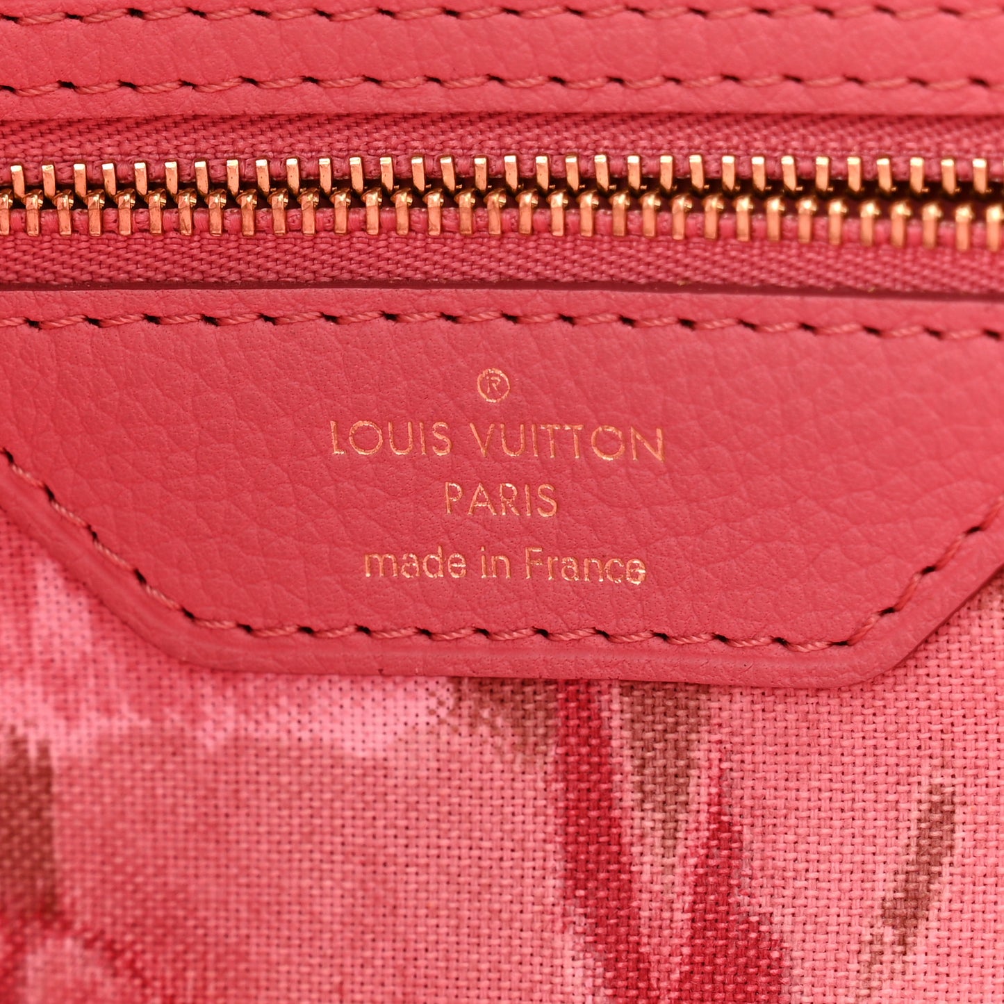 Monogram Articles de Voyage Ikat Neverfull MM Rose Velours