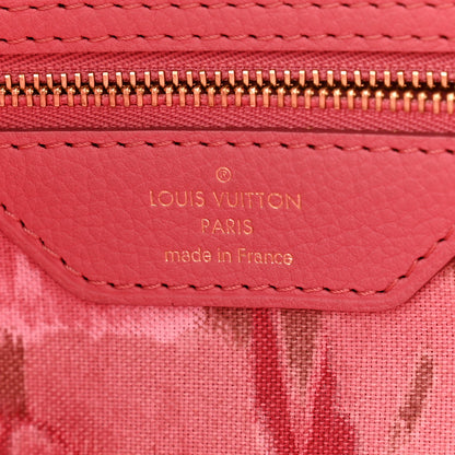 Louis Vuitton Monogram Articles de Voyage Ikat Neverfull MM Rose Velours 6 of 12