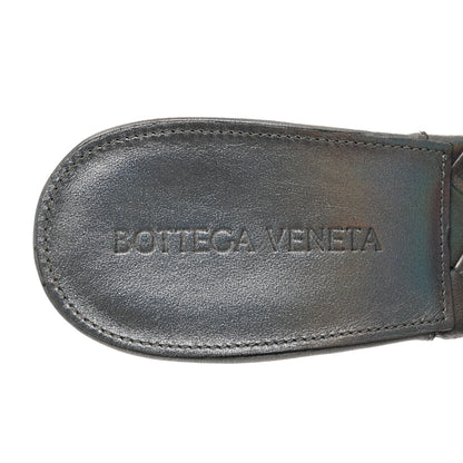 Bottega Veneta Laser Nappa Maxi Intrecciato Lido 90mm Mule Sandals 37 Oyster 5 of 7