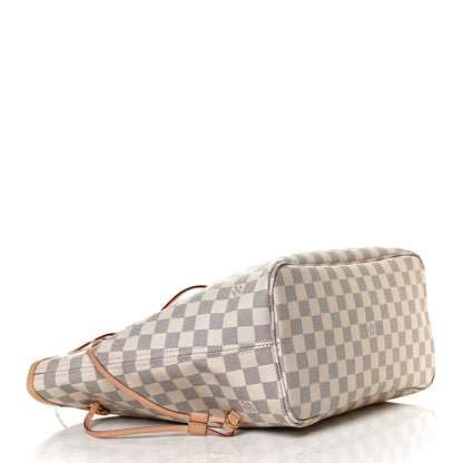 Louis Vuitton Damier Azur Neo Neverfull MM Rose Ballerine 4 of 17