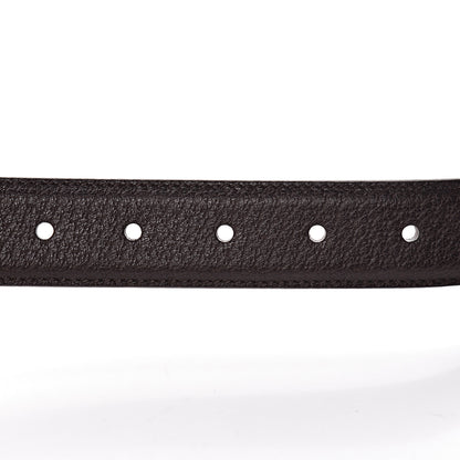 Gucci Textured Calfskin 30mm Belt 95 38 Dark Cocoa 4 of 8