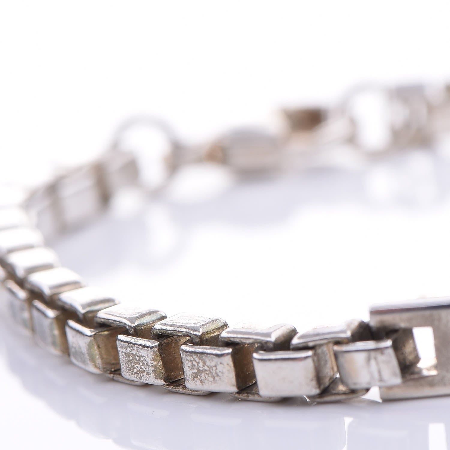 Tiffany Sterling Silver Venetian Link ID Bracelet 8 of 8