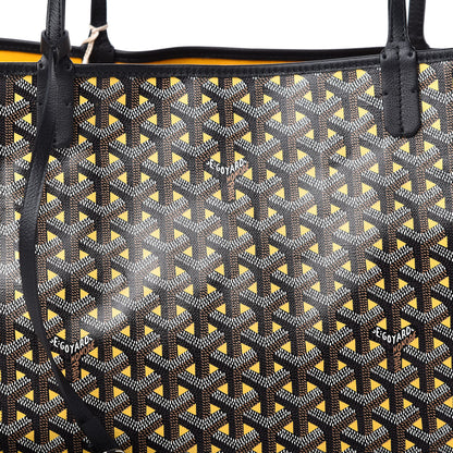 Goyard Goyardine Saint Louis Claire Voie GM Black Yellow 8 of 10
