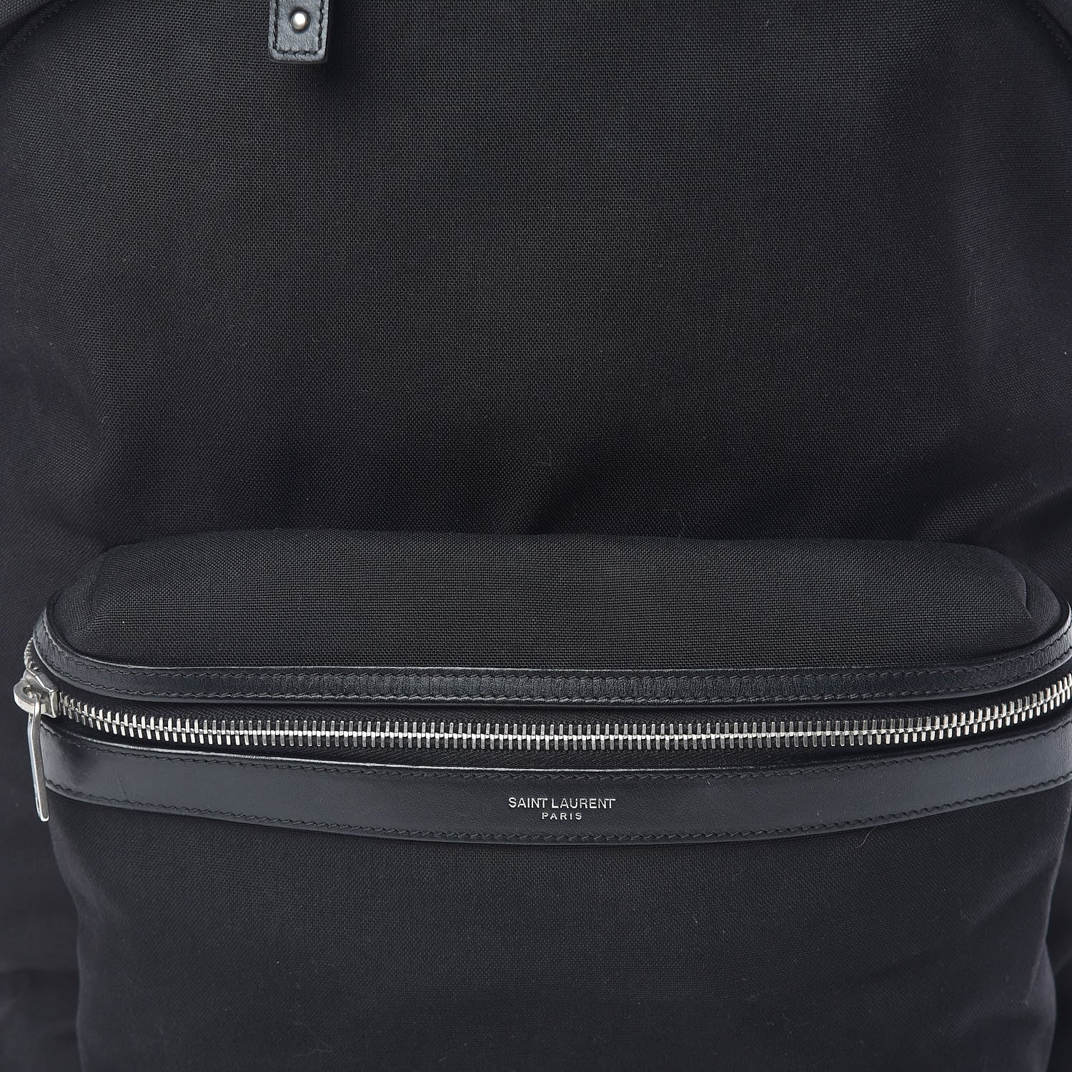 Saint Laurent Canvas City Backpack Black 10 of 11