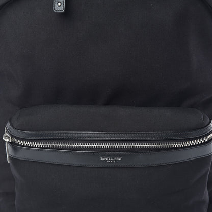 Saint Laurent Canvas City Backpack Black 10 of 11