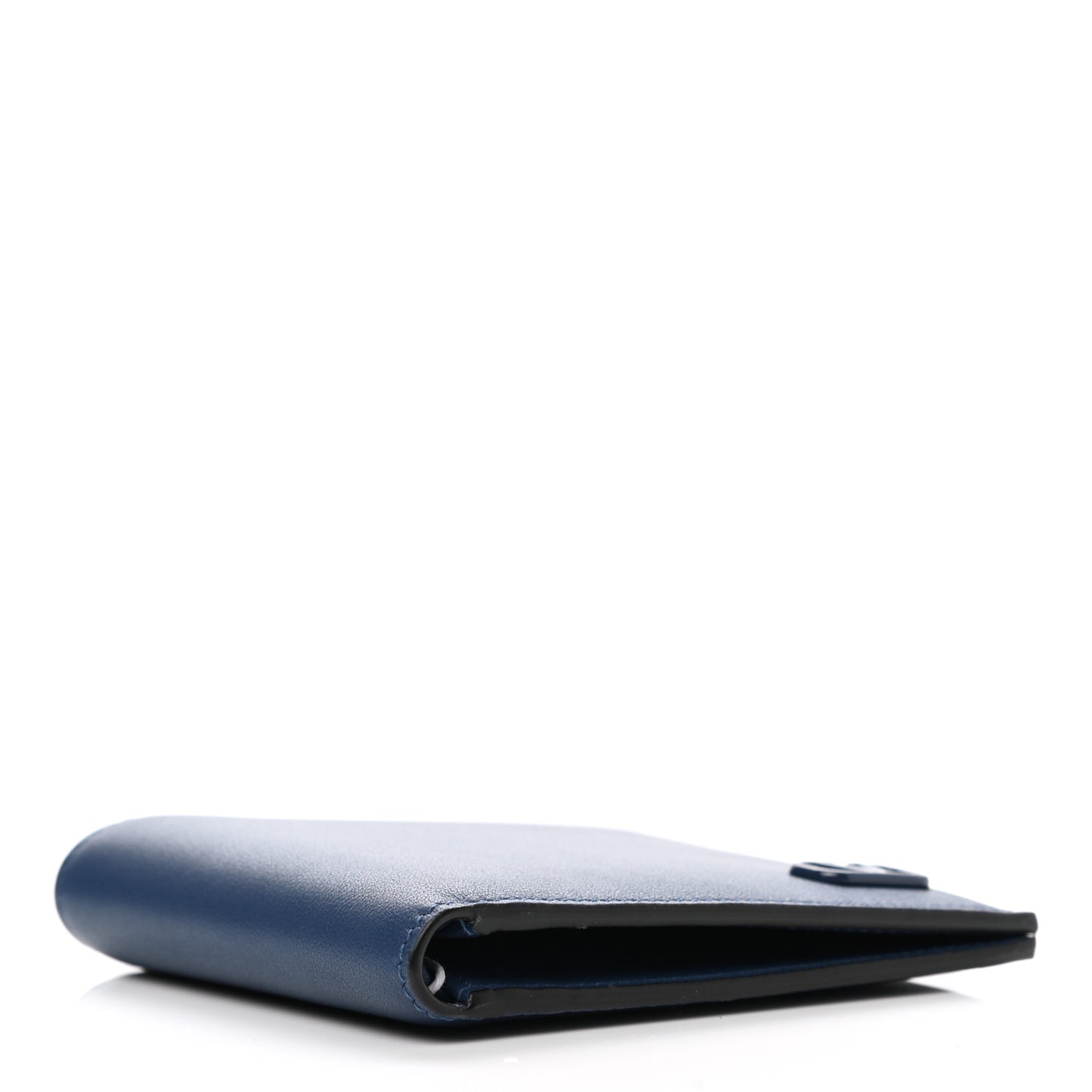 Calfskin VLogo Signature Wallet Indigo