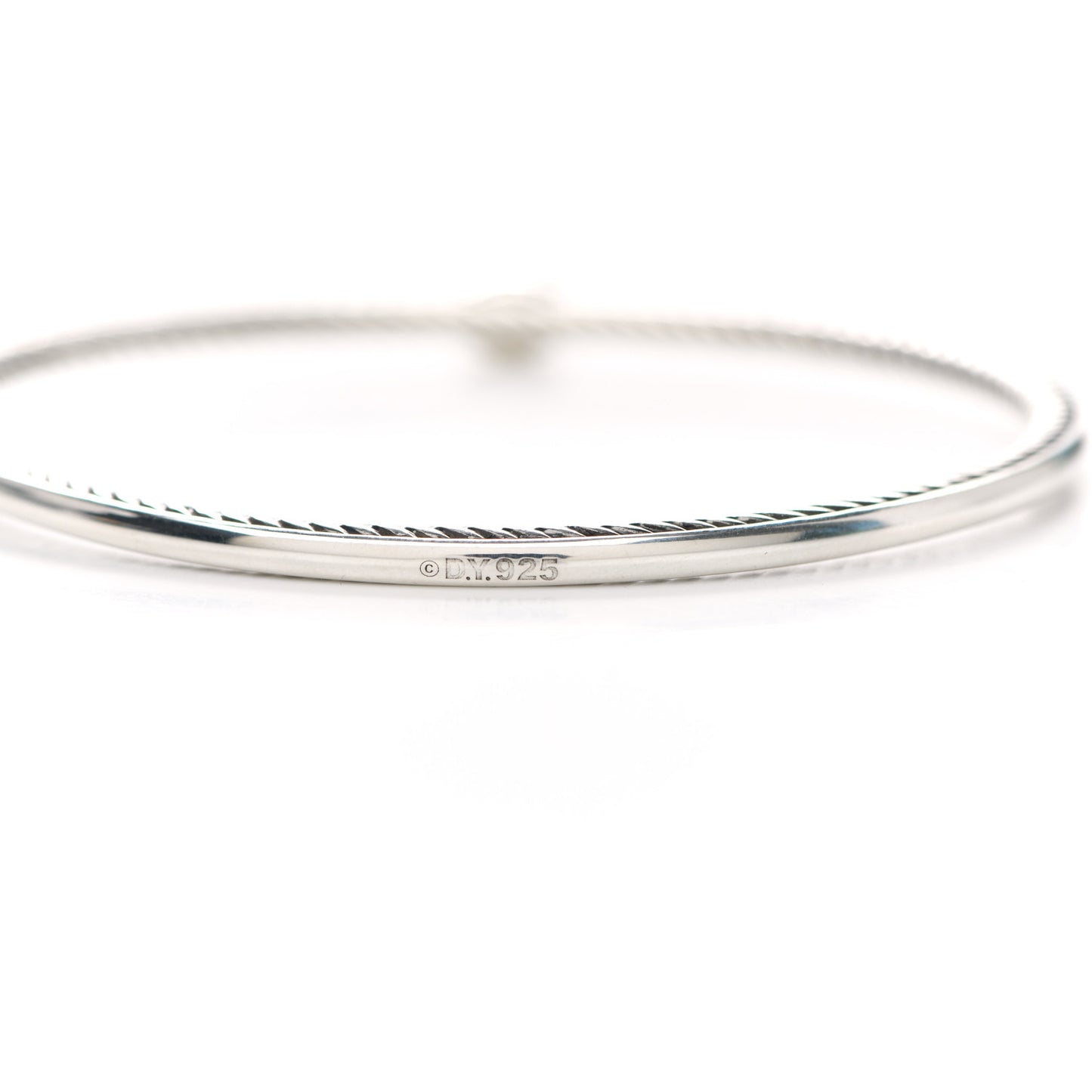 Sterling Silver Black Diamond 3mm Oval Bracelet