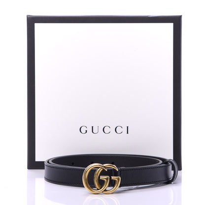 Gucci Calfskin Double G 20mm Belt 70 28 Black 8 of 8