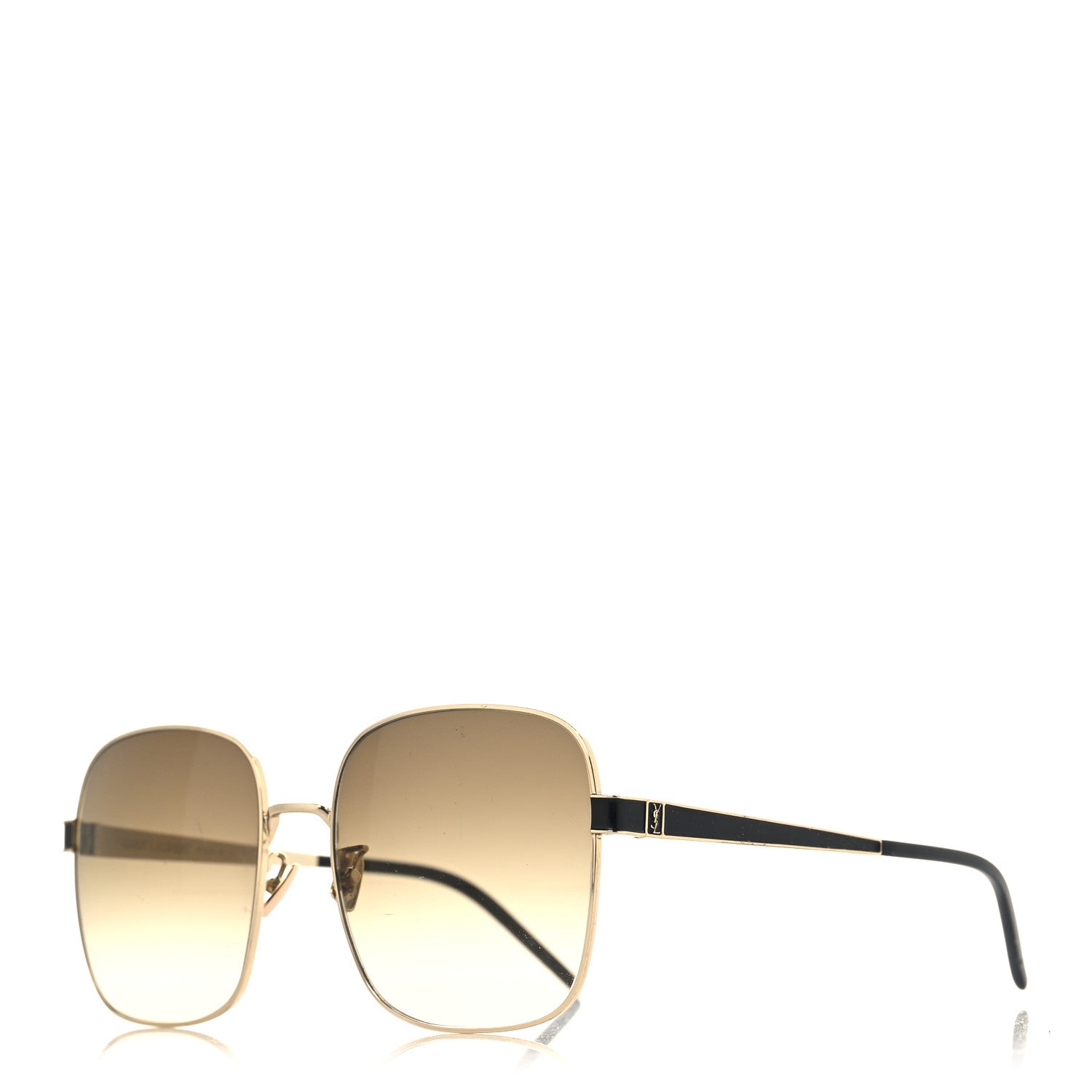 Saint Laurent Metal Sunglasses SL M75 Silver 1 of 6