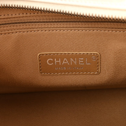 Chanel Aged Calfskin Quilted Small Express Bowling Bag White 6 of 11