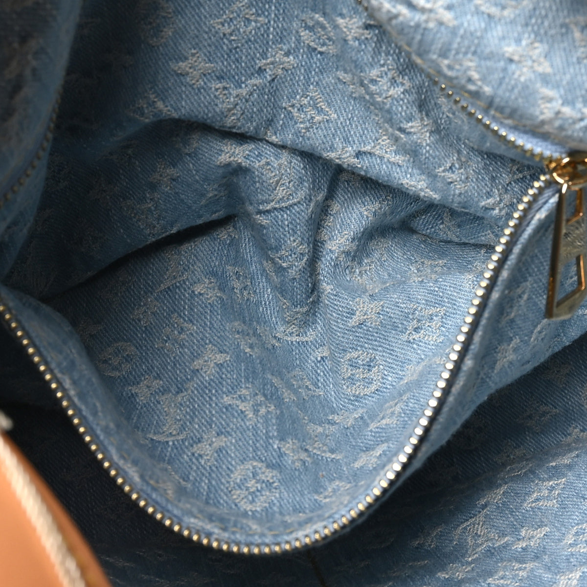 Louis Vuitton Monogram Denim CarryAll PM Sky Blue 5 of 11