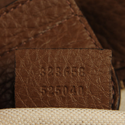 Gucci Cellarius Calfskin Large Bamboo Shopper Tote Acero 8 of 8