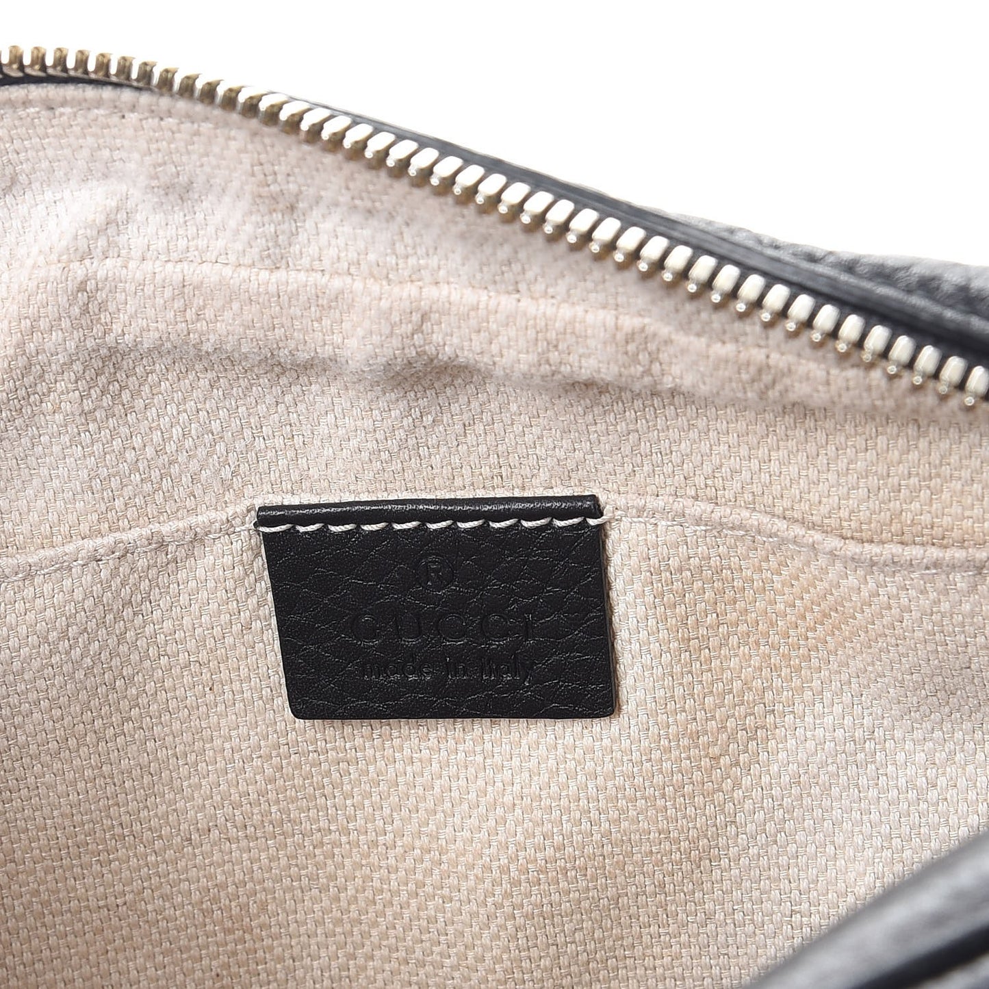 Pebbled Calfskin Small Soho Disco Bag Black