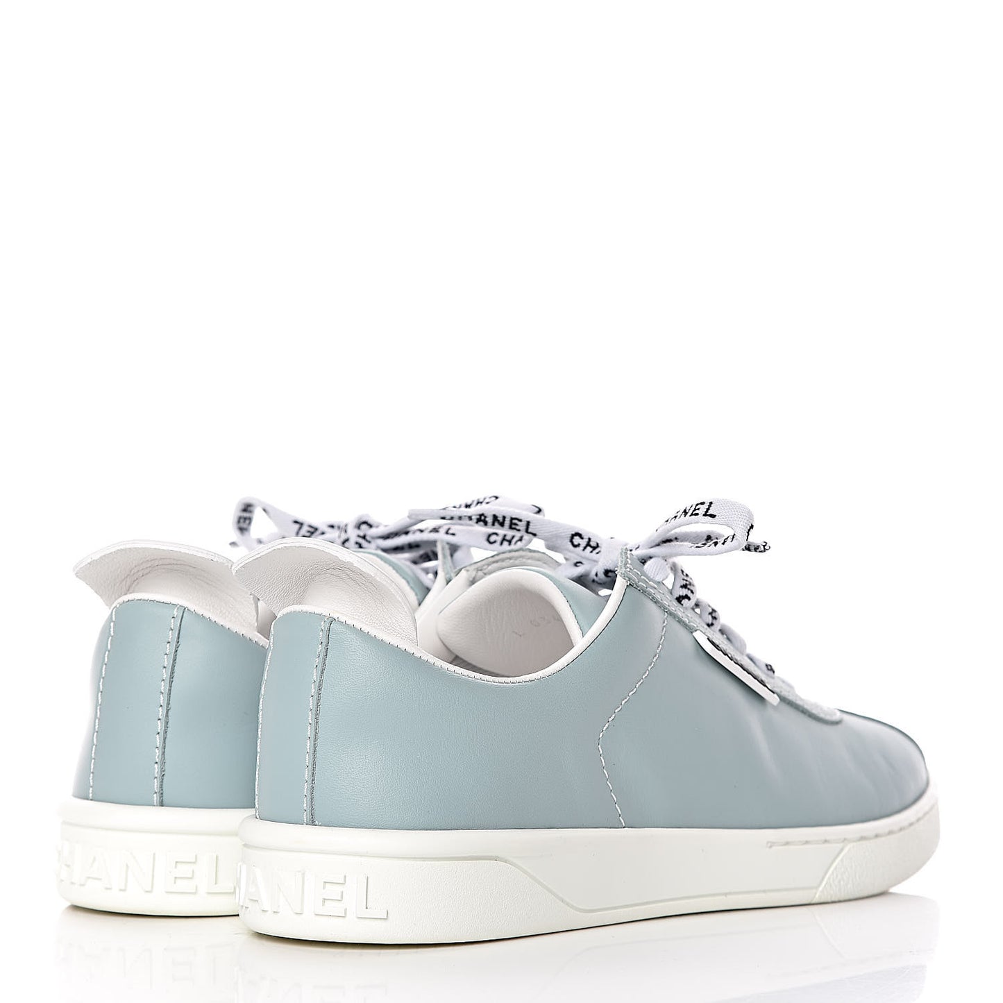 Calfskin CC Sneakers 36.5 Blue