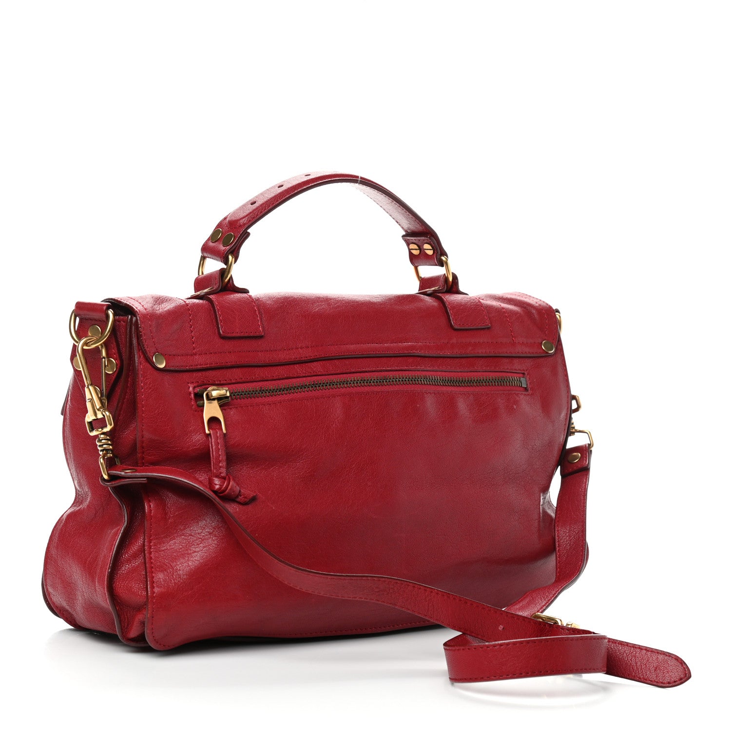 Proenza Schouler Lambskin Medium PS1 Satchel Chianti 3 of 10