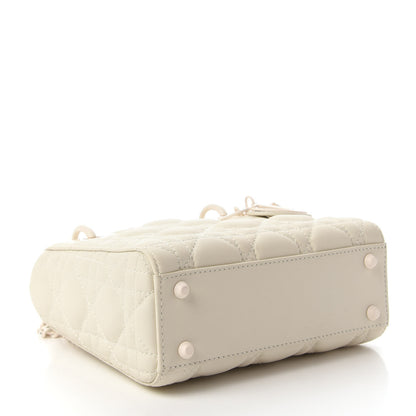 Christian Dior Ultra Matte Calfskin Cannage Mini Lady Dior White 4 of 10