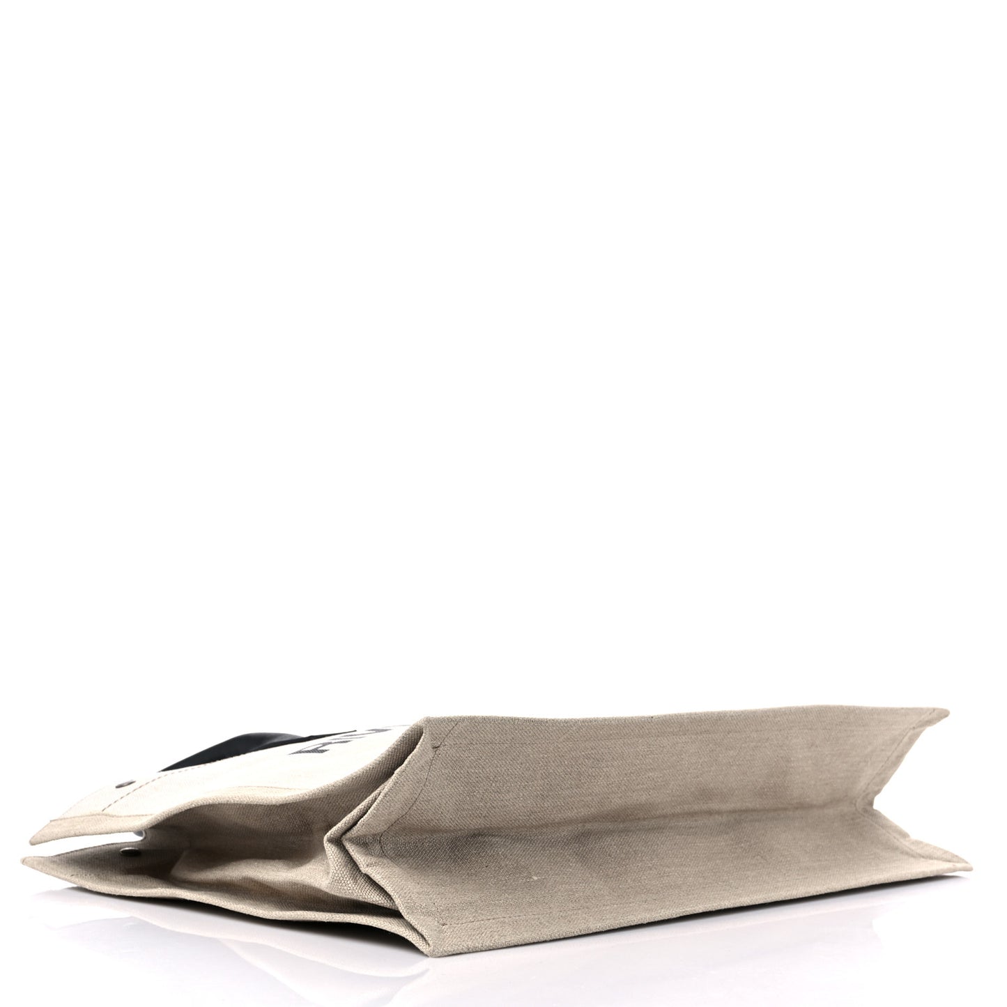 Linen Calfskin Rive Gauche Tote Optic White