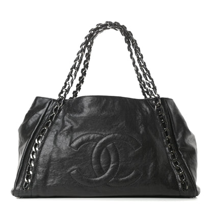 Chanel Glazed Caviar East West Modern Chain Tote Black 1 of 10