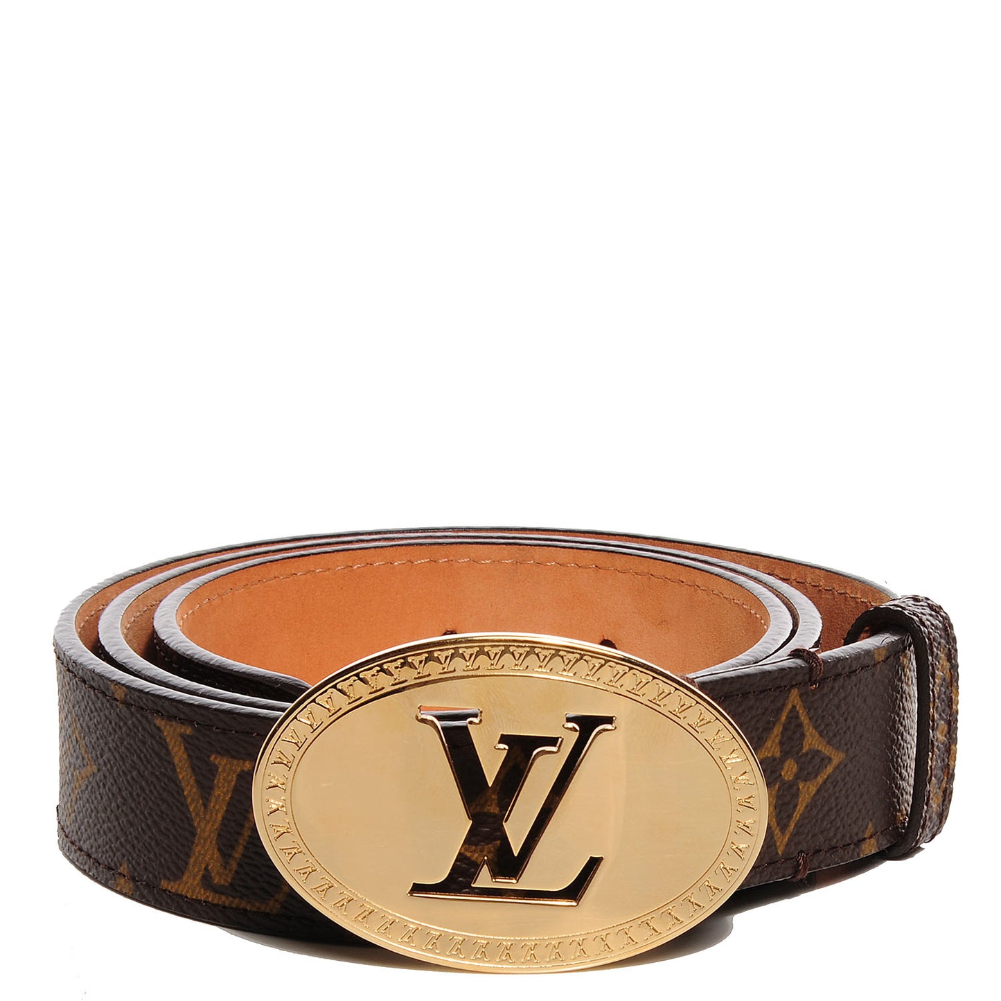 Monogram Cut Oval Belt 80 32