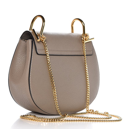 Chloe Grained Lambskin Mini Drew Shoulder Bag Motty Grey 3 of 7