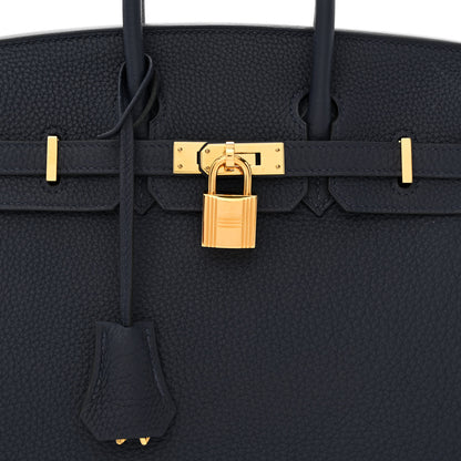 Hermes Togo Birkin 25 Bleu Nuit 8 of 13